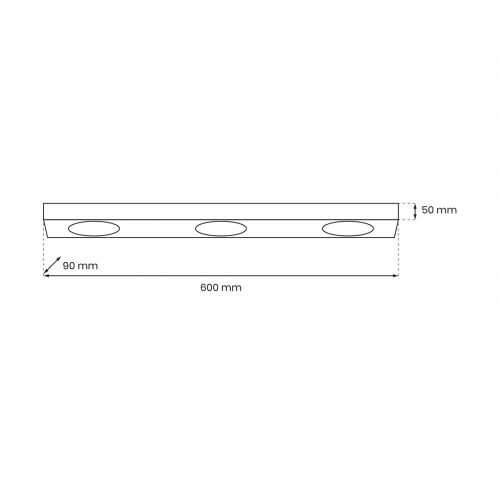 Lampa sufitowa ALEXANDER 3xGX53