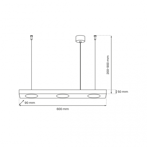 Lampa wisząca ALEXANDER 3xGX53