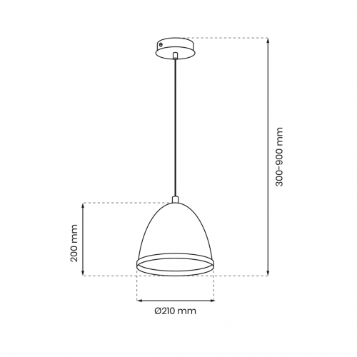 Lampa wisząca STUDIO WHITE 1xE27