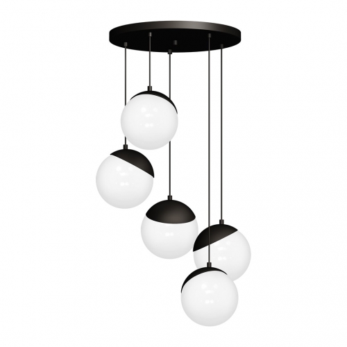 Lampa wisząca SFERA BLACK 5xE14