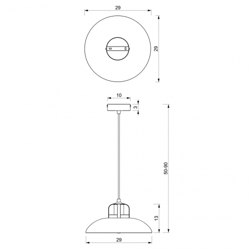 Lampa wisząca FELIX BLACK/GOLD 1xE27