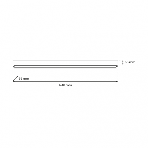 Lampa sufitowa LUNGO 1xT8 18W LED