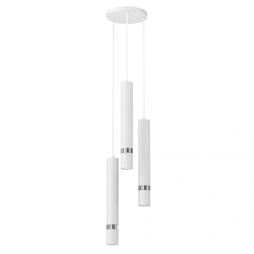 Lampa wisząca JOKER WHITE/CHROME 3xGU10