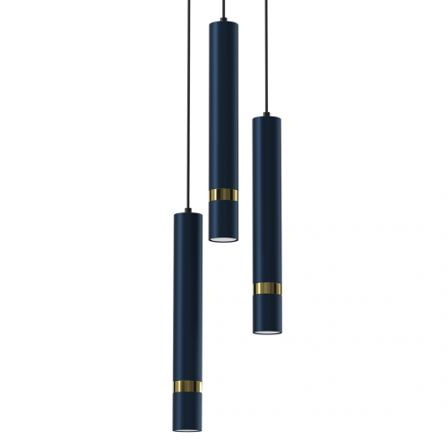 Lampa wisząca JOKER NAVY BLUE/GOLD 3xGU10