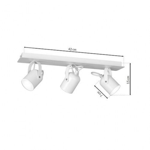 Lampa sufitowa PICO WHITE 3xGU10