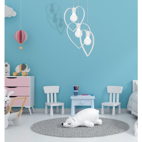 Lampa wisząca AMORE WHITE 3xE27