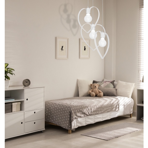 Lampa wisząca AMORE WHITE 3xE27