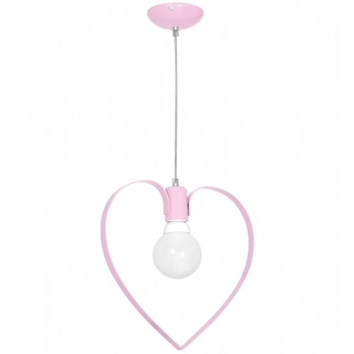 Lampa wisząca AMORE PINK 1xE27