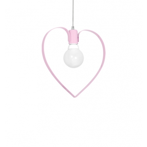 Lampa wisząca AMORE PINK 1xE27