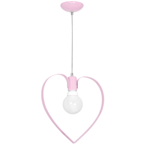 Lampa wisząca AMORE PINK 1xE27