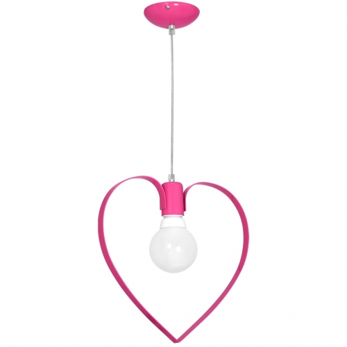 Lampa wisząca AMORE DARK PINK 1xE27