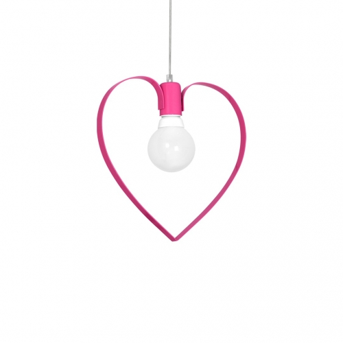 Lampa wisząca AMORE DARK PINK 1xE27