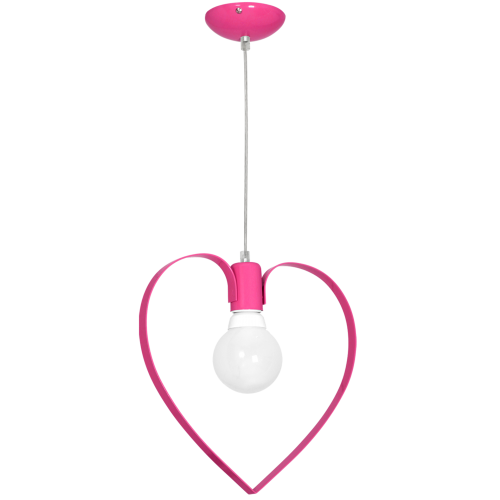 Lampa wisząca AMORE DARK PINK 1xE27