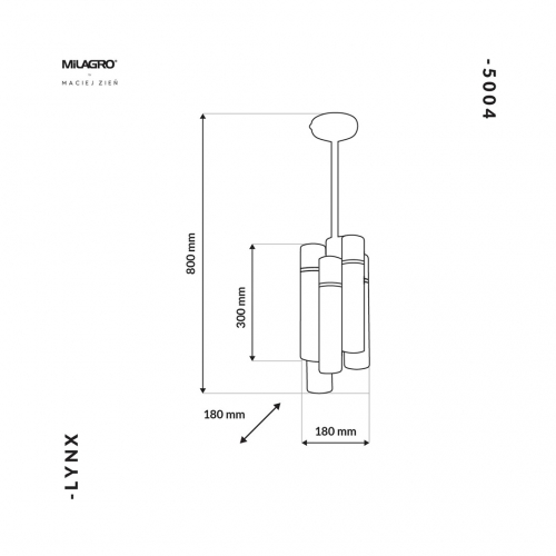 Lampa Wisząca LYNX 12xE14