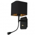 Kinkiet NAPOLI BLACK/GOLD 1xE27 + 1W LED