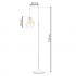 Lampa stojąca CLIFF WHITE 1xE27