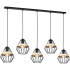 Lampa wisząca CLIFF BLACK 5xE27