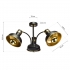 Lampa sufitowa MARGO BLACK/GOLD 3xE27