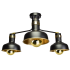 Lampa sufitowa MARGO 3xE27 BLACK/GOLD 3xE27