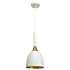 Lampa wisząca CLARK WHITE/GOLD 1xE27