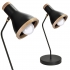 Lampa stołowa HOLLY BLACK / WOOD 1xE27 60W