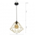 Lampa wisząca LUPO BLACK/GOLD 1xE27