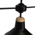 Lampa sufitowa SALMA BLACK / WOOD 3xE27