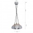 Lampa wisząca DAMA GRAY 3xE27