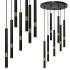 Lampa wisząca MONZA BLACK/GOLD 7xG9 8W