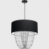 Lampa wisząca ALMERIA BLACK/CHROME 1xE27