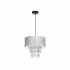 Lampa wisząca ALMERIA SILVER/BLACK 1xE27