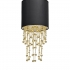 Lampa wisząca ALMERIA BLACK/GOLD 1xE27