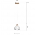 Lampa wisząca DAMA WHITE 1xE27