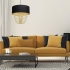 Lampa wisząca ALMERIA BLACK/GOLD 1xE27