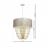 Lampa wisząca ALMERIA WHITE/GOLD 1xE27