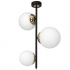 Lampa sufitowa SPARTA BLACK / GOLD 3xE14