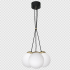 Lampa wisząca SPARTA BLACK / GOLD 3xE14