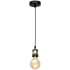 Lampa wisząca EDISON CZARNY/MOSIĄDZ 1xE27