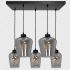 Lampa wisząca SANTIAGO SMOKED 5xE27