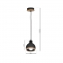 Lampa wisząca OVAL BLACK 1xE27