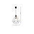 Lampa wisząca BASKET BLACK 1xE27