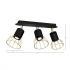 Lampa sufitowa DANTE Black/Gold 3x mini GU10