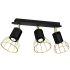 Lampa sufitowa DANTE Black/Gold 3x mini GU10