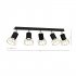 Lampa sufitowa DANTE Black/Gold 5x mini GU10