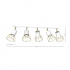 Lampa sufitowa DANTE White/Gold 5x mini GU10