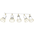 Lampa sufitowa DANTE White/Gold 5x mini GU10