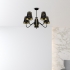 Lampa wisząca HERMES Black/Gold 5xE27