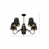 Lampa wisząca HERMES Black/Gold 5xE27