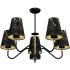 Lampa wisząca HERMES Black/Gold 5xE27