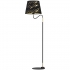 Lampa stojąca HERMES Black/Gold 1xE27